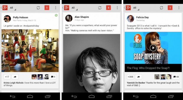 google plus app updates