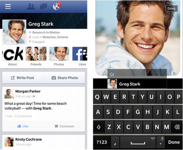 facebook app for blackberry 10