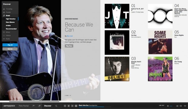 new Myspace music discovery