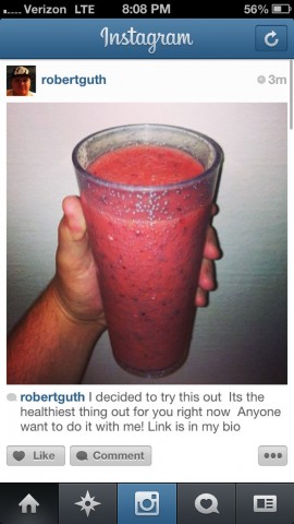 instagram hack with smoothies photos