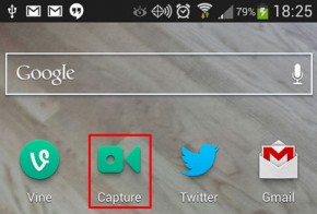 vine capture widget for android