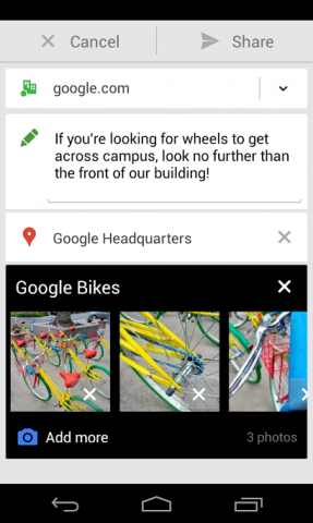 Google Plus integrates google apps for business