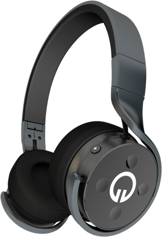 Muzik Black Headphones