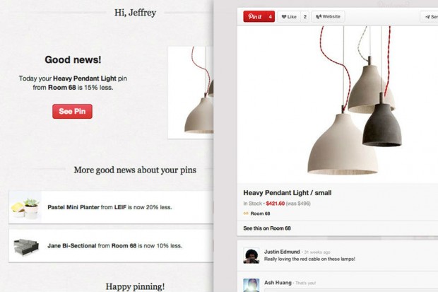 Pinterest informs about sales