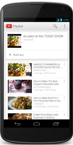 youtube updates android and ios apps