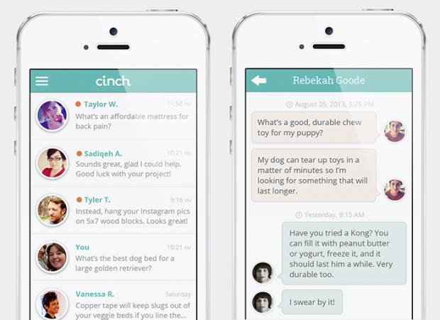 cinch app by klout