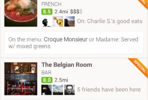 foursquare explore food