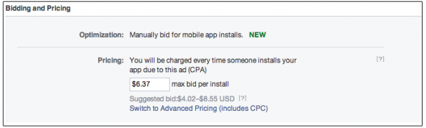 facebook cpa for mobile app ads