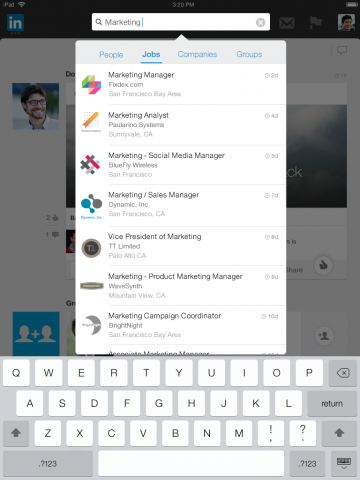 new linkedin app for ipad