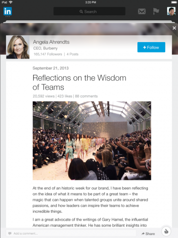 new linkedin app for ipad