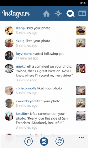 Instagram for Windows Phone 8