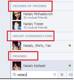 facebook chat with Friends Of Friends