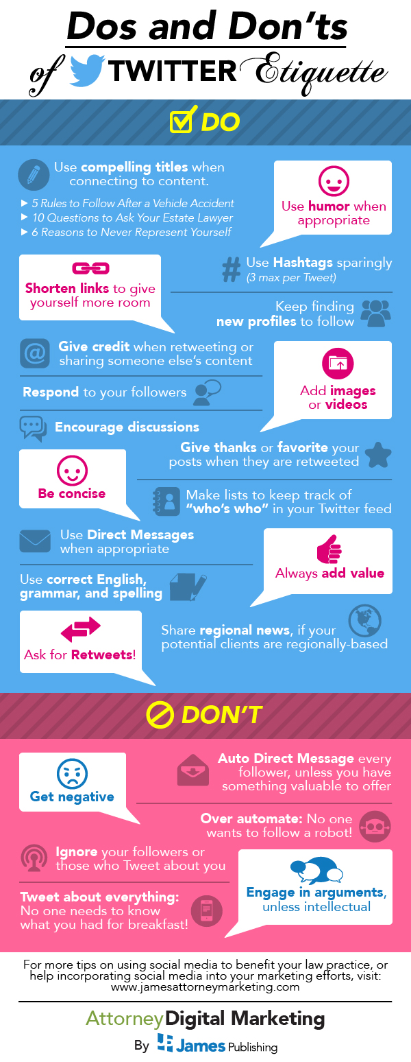 twitter dos and donts infographic