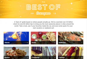 foursquare top places 2013