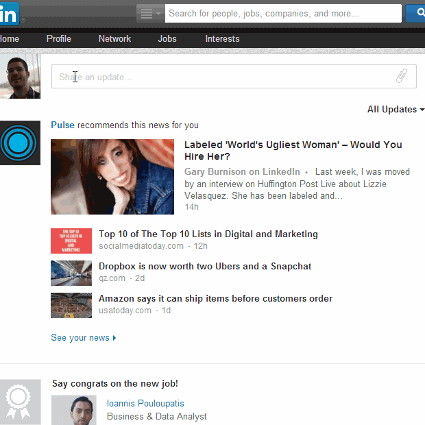 linkedin how to view my posts