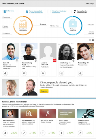 linkedin new who has viewed your profile