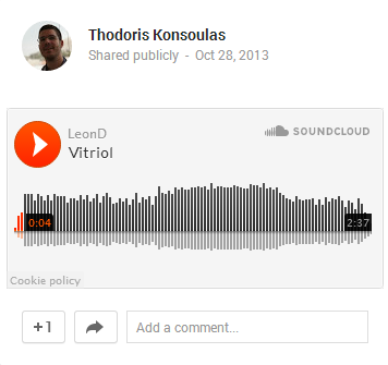 soundcloud old player for google plus