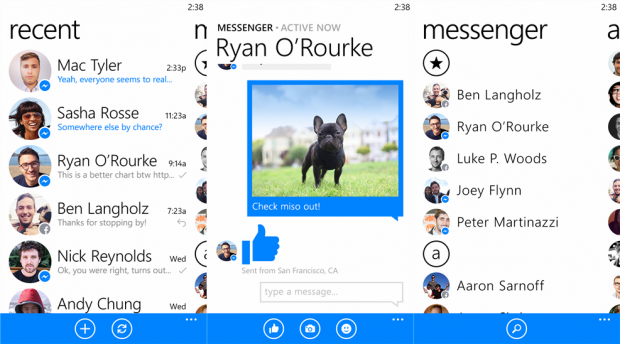 facebook messenger for windows phone