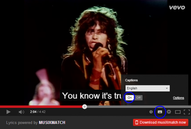 musixmatch chrome extension for youtube lyrics