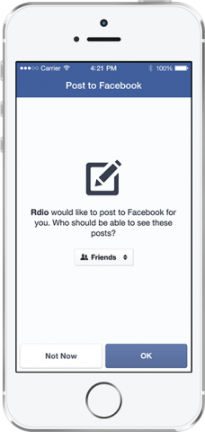 Facebook Login Post Control