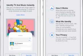 facebook music and tv identification