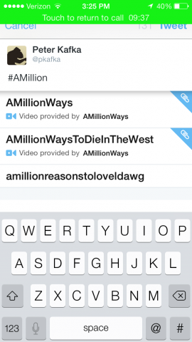 twitter video via hashtag