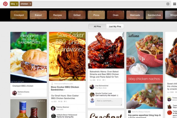 pinterest guided search for web