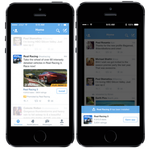 twitter mobile app promotion