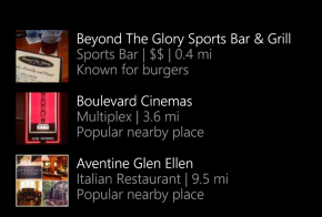 cortana suggests foursquare places