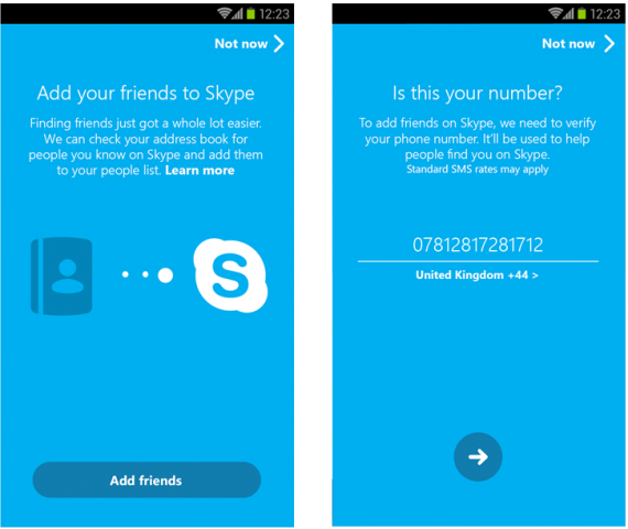 skype for android v5.0