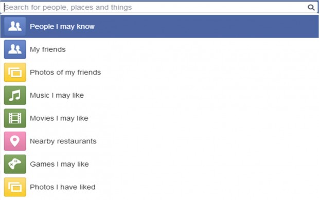 Facebook graph search