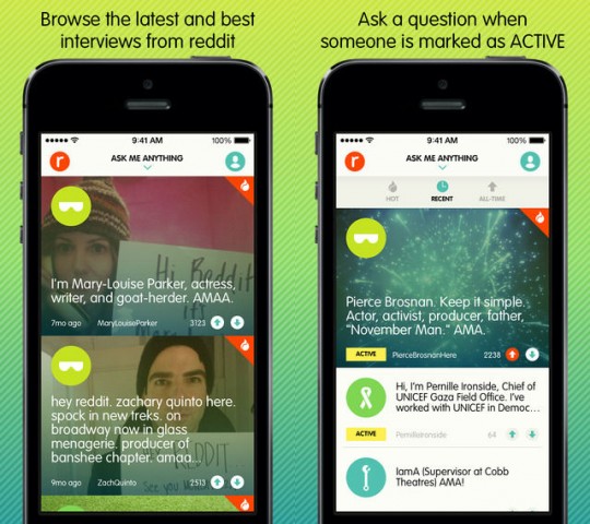 Reddit AMA iOS app