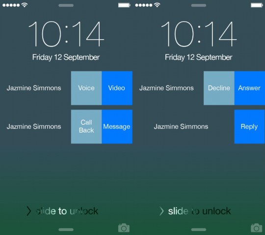 Skype react from lock screen ios 8