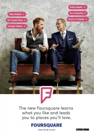 Foursquare outdoor ad