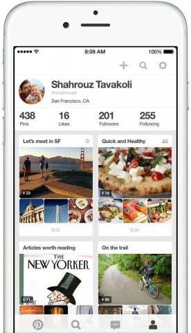 Pinterest 4.0 for iPhone