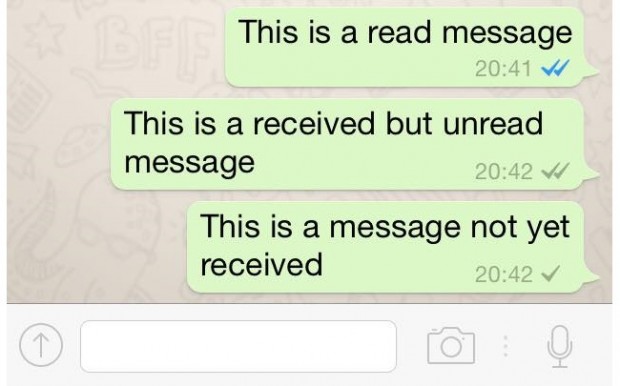 WhatsApp message has been read