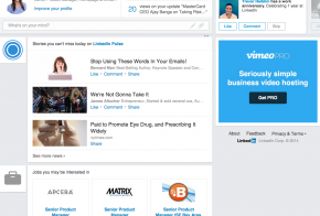 linkedin new home page