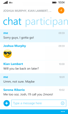 skype 2.25 for Windows Phone