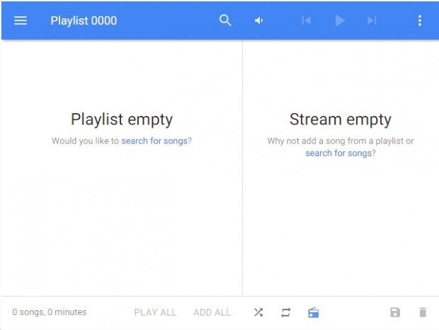 Streamus for YouTube as music service on Google Chrome