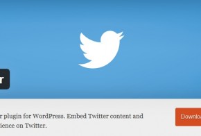 Twitter official plugin for Wordpress