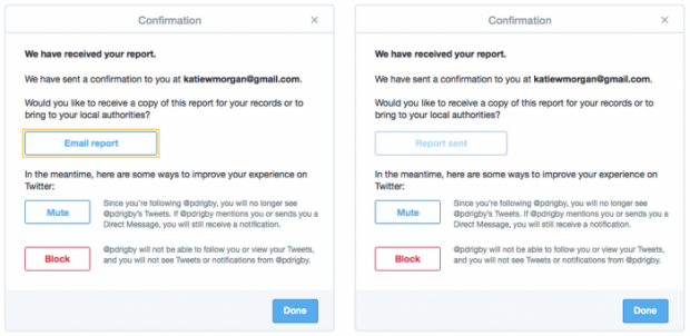 twitter helps users report threats to police