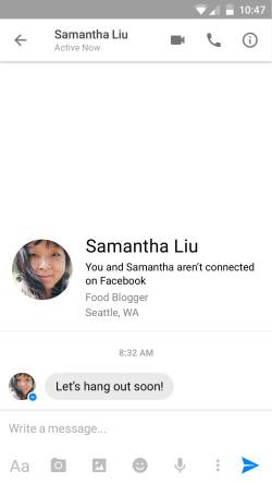 facebook messenger ID