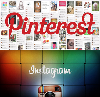 INSTAGRAM and Pinterest