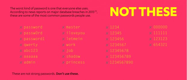 bad passwords