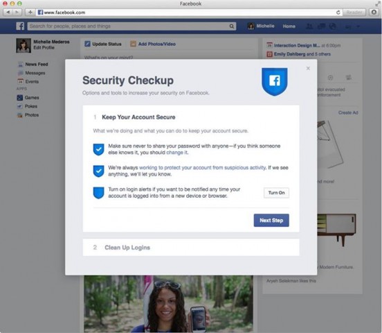 facebook security checkup