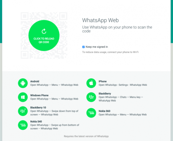 whatsapp για web