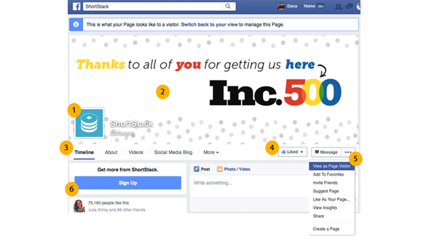 facebook layout