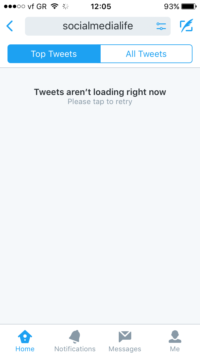 twitter ios app down