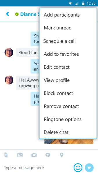 skype for android schedule