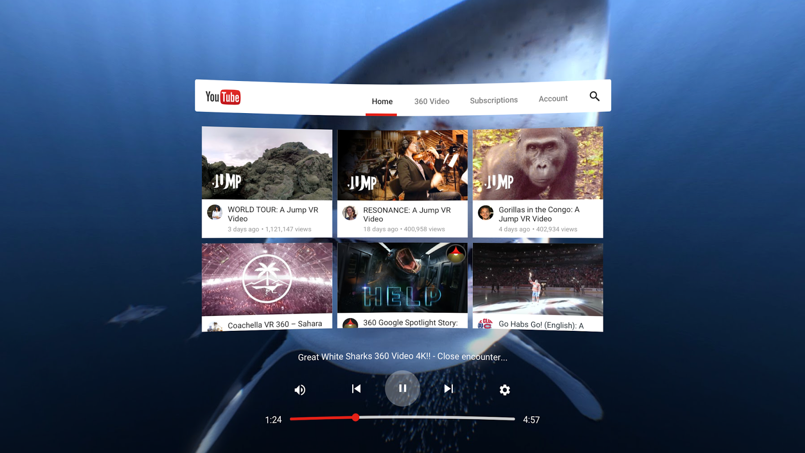 youtube virtual vr